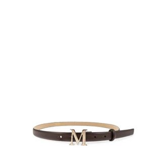Max Mara Accessoires, Dames, Bruin, S, Leer, Classic M Belt