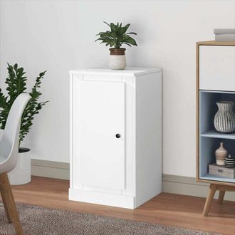 vidaXL Vidaxl - Aparador De Madera Contrachapada Blanco 37,5x35,5x67,5 Cm