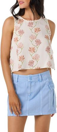 O'Neill Athena Ivy Floral Tank in Tofu at Nordstrom, Size X-Small