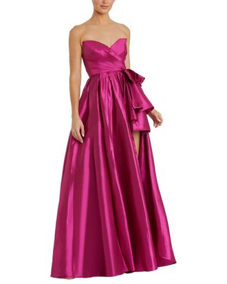 Mac Duggal Strapless Taffeta Gown