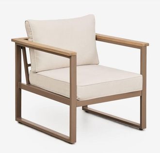 Sklum Sklum - Poltrona in alluminio e legno di acacia Lipov