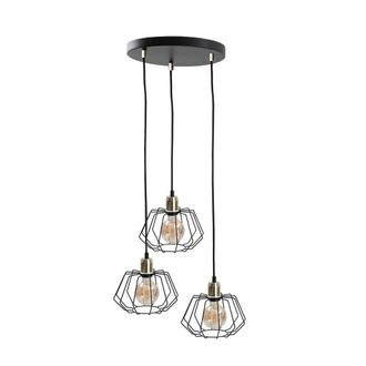 Netlighting Luna Cluster Pendant Ceiling Light Gold 32cm 3x E27