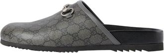 Gucci GG Supreme mule with Horsebit Grey Black 738964-FABP9-8746