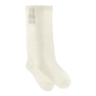 Valentino Garavani Socks, female, White, L/XL, Mohair Socks