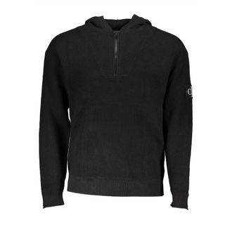 Calvin Klein Cotton Mens Sweater Hooded Half Mens Zip