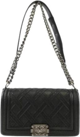 Chanel Pre-owned Vintage Schoudertas - Dames - Vintage Schoudertas - Zwart - ONE Size - Leer - Vintage
