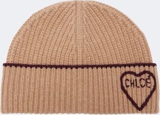 Chlo&eacute; Chlo&eacute; Gorro Encoeur de lana y cachemir con logo