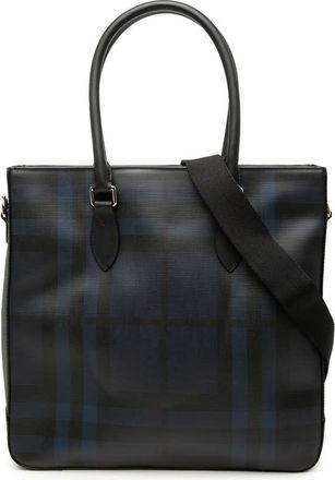 Burberry Pre-owned Burberry London Check Coated Canvas Kenneth Satchel Unisex UJ06Y3AFCQD4T7NO
