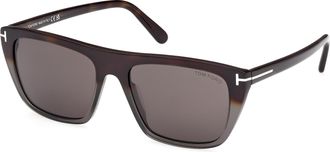 Tom Ford Aslan Smoke Square Mens Sunglasses FT1175 55A 56