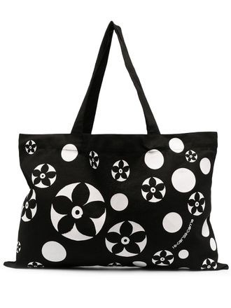 10 Corso Como floral print tote bag - women - Canvas - One Size - Black