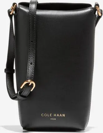 Cole Haan Womens Clarisse Phone Crossbody Bag - Black