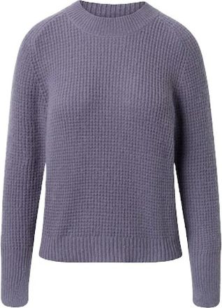 Windsor Gebreide trui met ronde hals - Dames - Truien - Paars - Maat: 3XL Wol