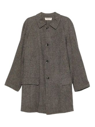 A.N.G.E.L.O. Vintage Cult 1990s virgin-wool reversible coat - men - Virgin Wool/Cotton - 52 - Brown