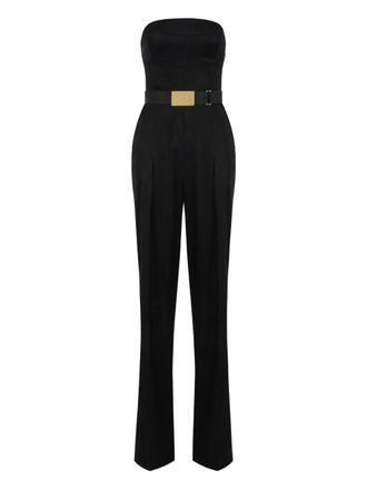 ワンピース Elisabetta Franchi Strapless Black Jumpsuit Strapless jumpsuit with waist belt ELISABETTA FRANCHI