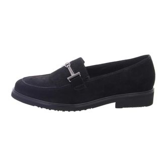 Gabor Loafer met decoratieve gesp - Dames - Schoenen - Zwart - Maat: 39 EU Leer