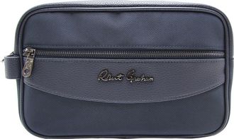 Robert Graham Skipper Faux Leather Dopp Kit in Navy at Nordstrom Rack