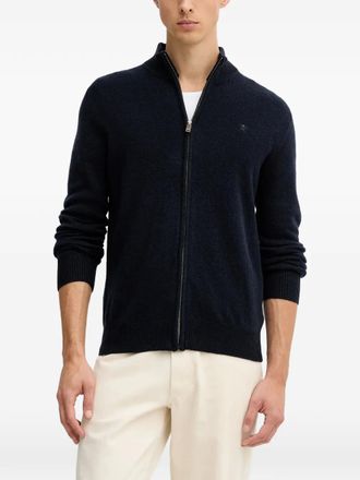 Hackett Cardigan con zip - Blu