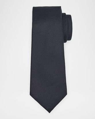Kiton Men & apos;s Solid Wool 7-Fold Tie