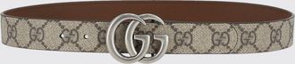 Gucci Cintura da bambino in pelle sintetica con monogramma GG e fibbia
