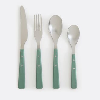 La Redoute Interieurs 16-delige bestekset met geklonken handvatten,, Roby