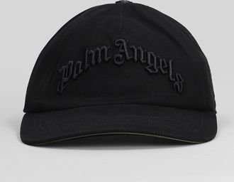 Palm Angels Hats In Black Cotton