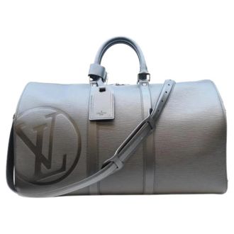 Louis Vuitton Pre-owned Boston Bag - Heren - Vintage Weekendtas - Zwart - ONE Size - Leer - Vintage