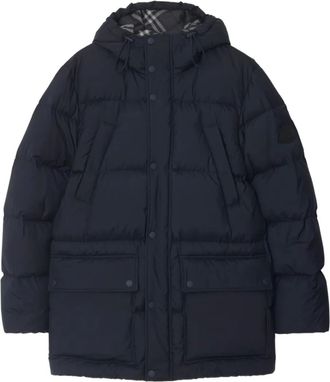 Burberry Piumino con cappuccio - Blu