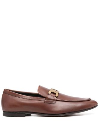 Tod's Kate chain-detail loafers - Brown