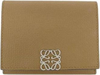 Loewe Pre-owned Wallets, female, Beige, Size: ONE SIZE Pre-owned Leather Wallet