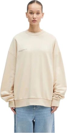 PANGAIA Katoenen sweatshirt - Dames - Sweatshirts - Beige - XL - Katoen - Hoodies & sweatvesten