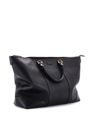 Gucci Lux Diamante grote leren shopper - Zwart