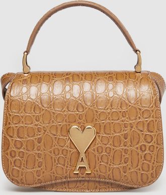 Ami Sac Top Handle Paris Paris Marron