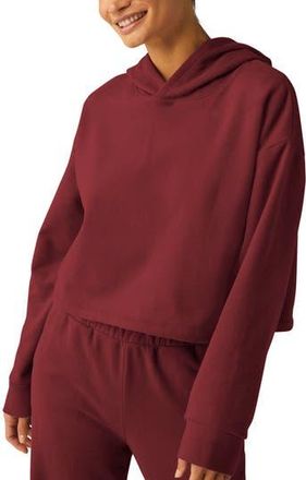 Beyond Yoga Happiness Crop Hoodie in California Merlot at Nordstrom Rack, Size X-Small