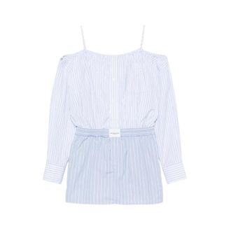 Alexander Wang Dames, Tassen, Blauw, Maat: M Katoen