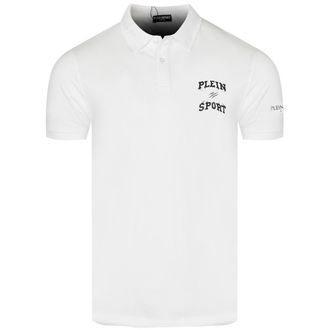 Plein Sport Poloshirt Met Klein Logo, Wit