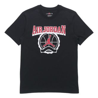 Nike Jordan Air Jordan Burst Crack Basketball Sports Short Sleeve T-Shirt Mens Black CV3420-010