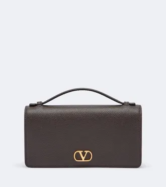 Valentino Garavani VLogo Signature Mini leather wallet on chain