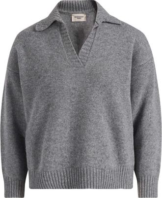 Max Mara Truien & Vesten, Dames, Grijs, XS, Lange gebreide trui