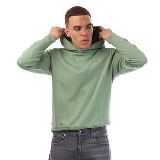 GANT Heren Shield Logo Lange Mouwen Hoodie (Groen)