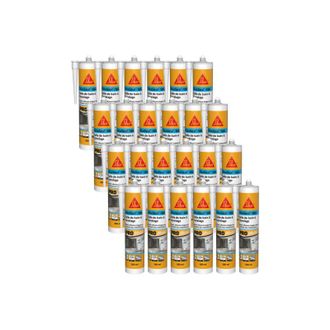 Sika Juego De 24 Selladores De Silicona Sika Sika Seal-180 Para Ba&ntilde;os Y Alicatados - Blanco - 300ml