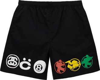 St&uuml;ssy x CPFM Icon Water Shorts Black 313008