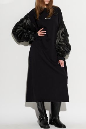 Palm Angels Dress With Logo, Womens, Black