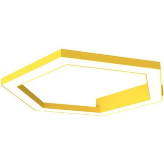 Lumicom Lumicom - esagono 1X Plafoniera, strip led, 22W/m, 4000K, metallo, giallo, &Oslash;40cm