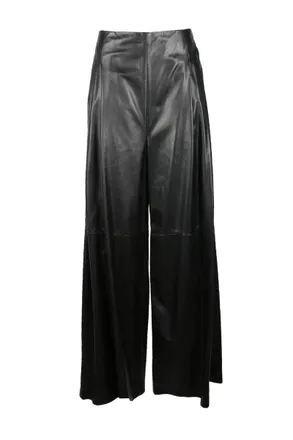 Rochas Leather Trousers - Black