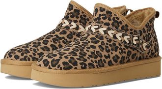 Blowfish Mokolo Womens Boots Leopard Print Faux Suede : 10 M, Synthetic