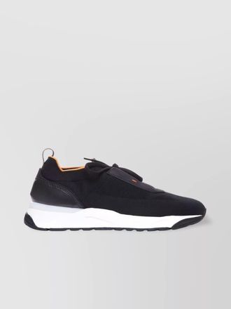 Santoni fabric low-top sneakers