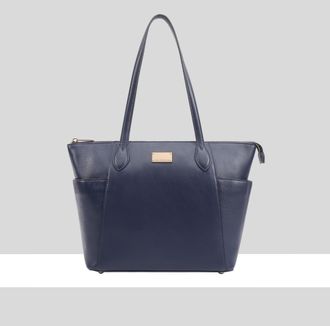 Paul Costelloe Womens Morava Leather Tote/Shoulder Bag - Blue - One Size