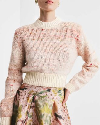 byTiMo Melange Knit Sweater In Pink