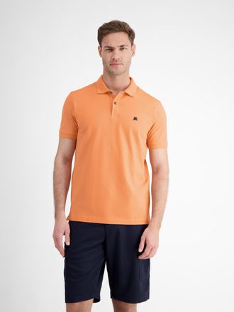 Lerros Poloshirt LERROS LERROS Basic Poloshirt f&uuml;r Herren, unifarben, Herren, Gr. M, pale papaya, 100% Baumwolle, ohne Ausschnitt, Shirts Poloshirt
