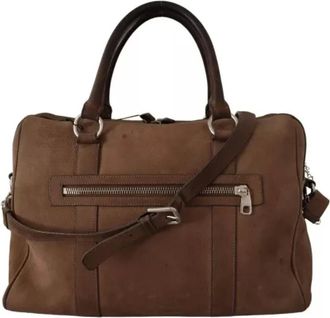 Dolce & Gabbana Pre-owned Handbags, female, Brown, Size: ONE SIZE Pre-owned Leather travel-bags